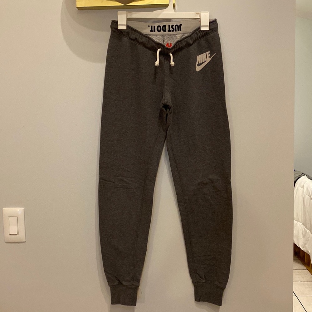 Women's charcoal gray joggers